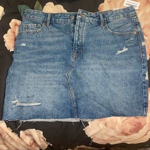 Old Navy High Rise Secret Slim Denim Skirt Size 14